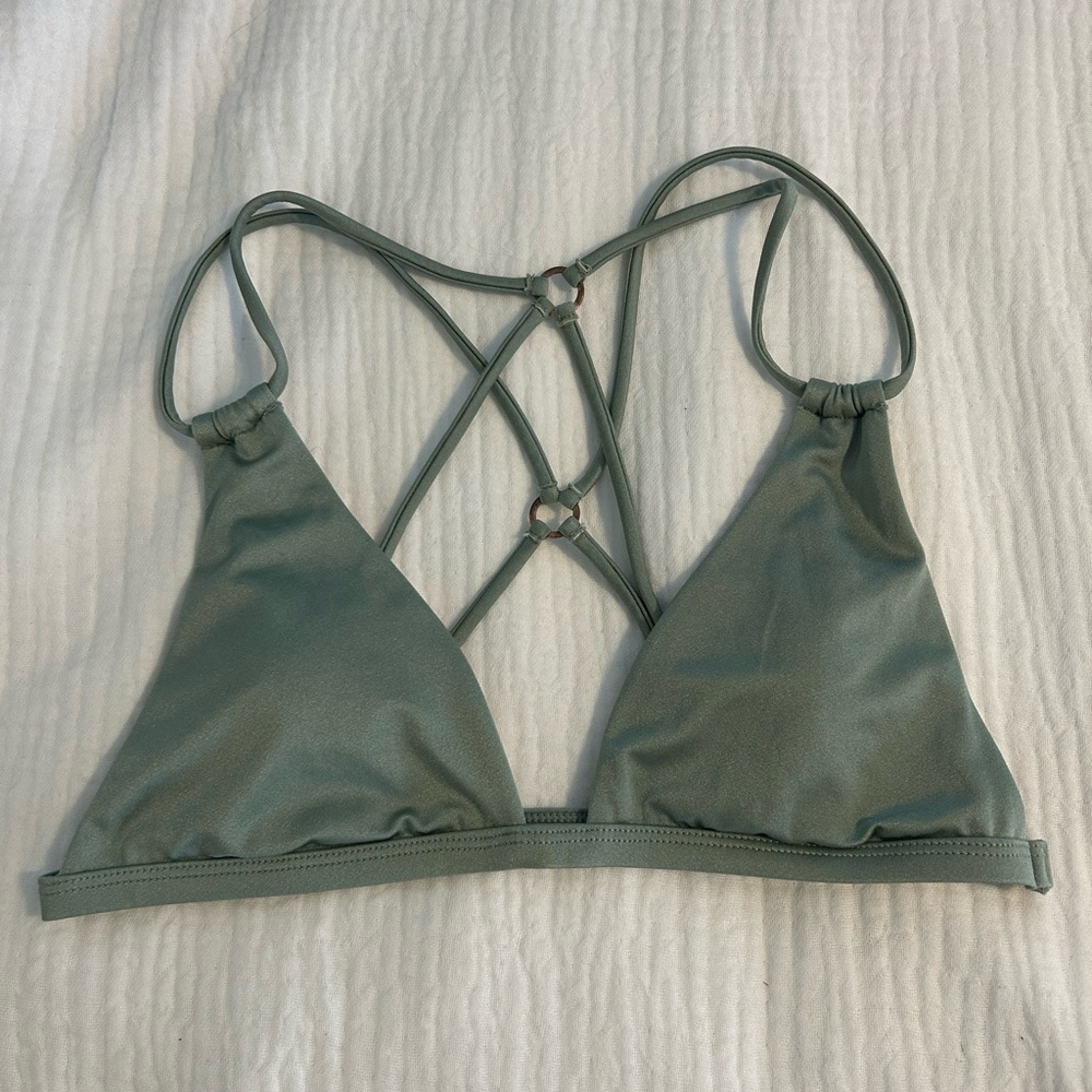 PacSun Strappy Green Bikini Top